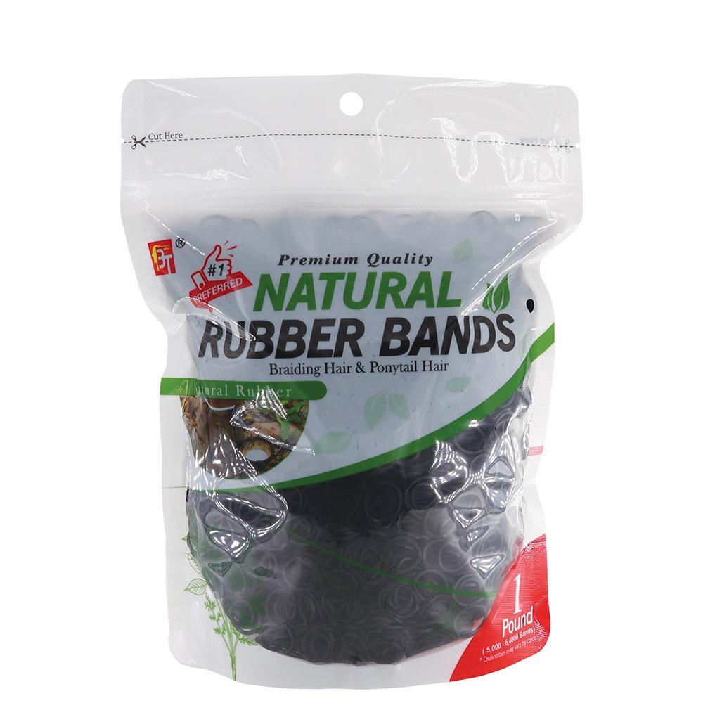 1 Pound Natural Rubber Bands Black
