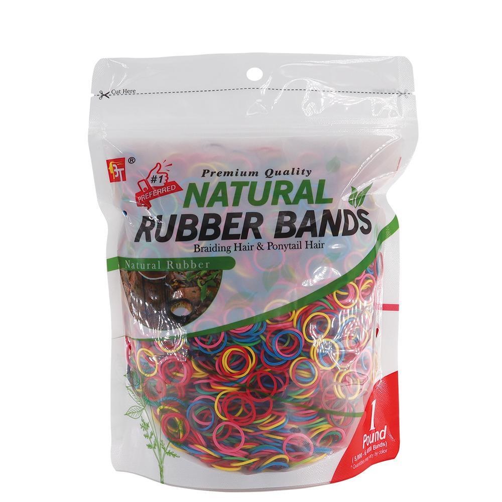 1 Pound Natural Rubber Bands Color Assorted, Pack of 5000