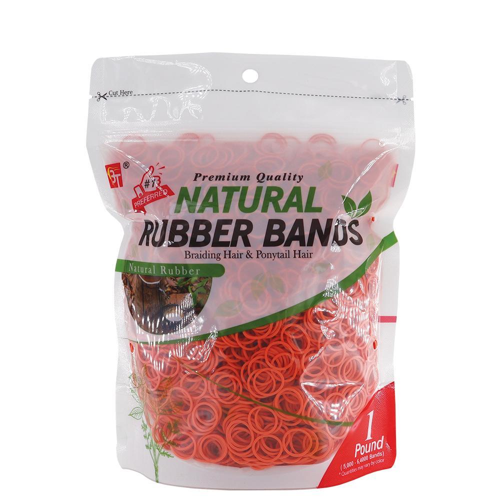 1 Pound Natural Rubber Bands Orange