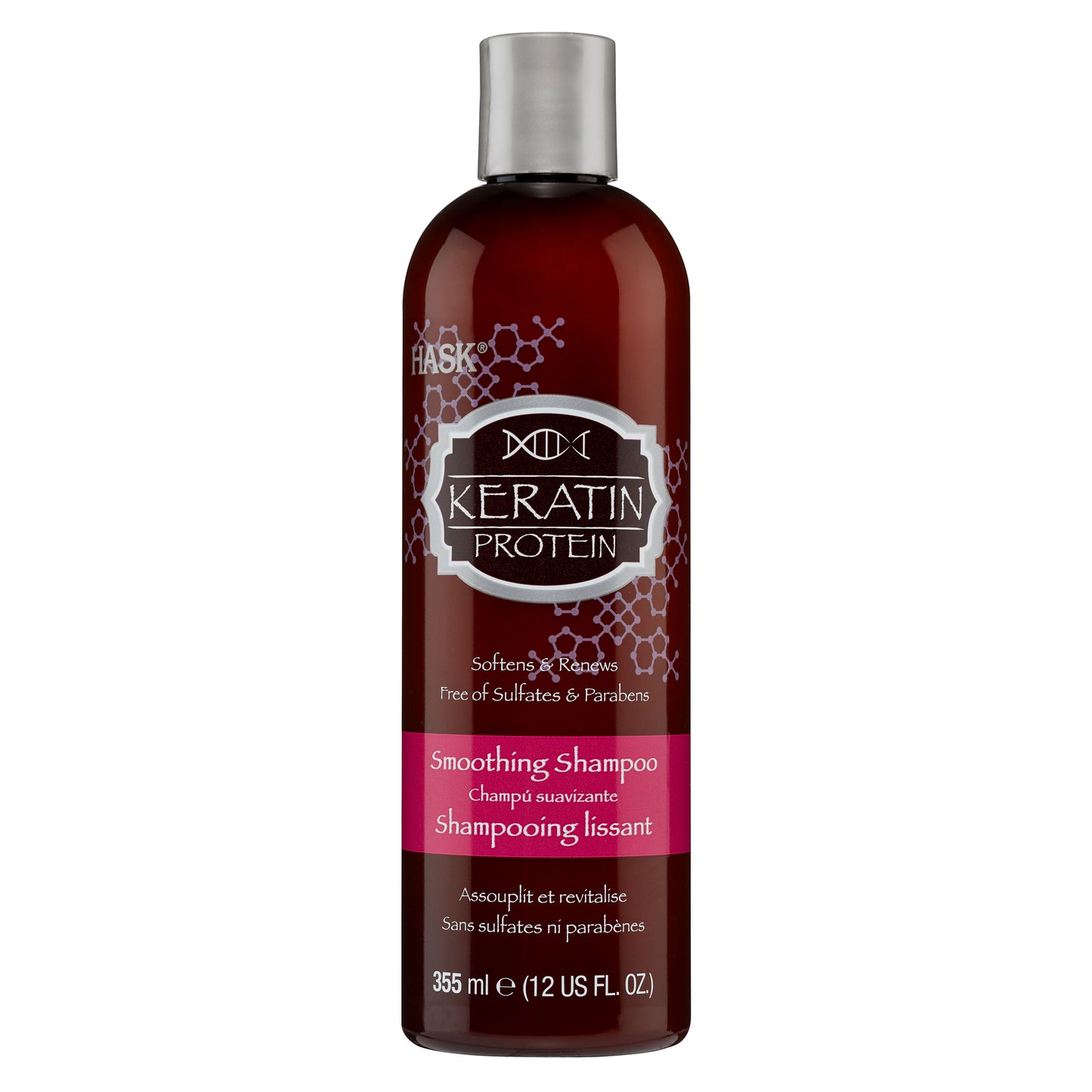 Hask Keratin Protein Smoothing Shampoo, 12 Oz.