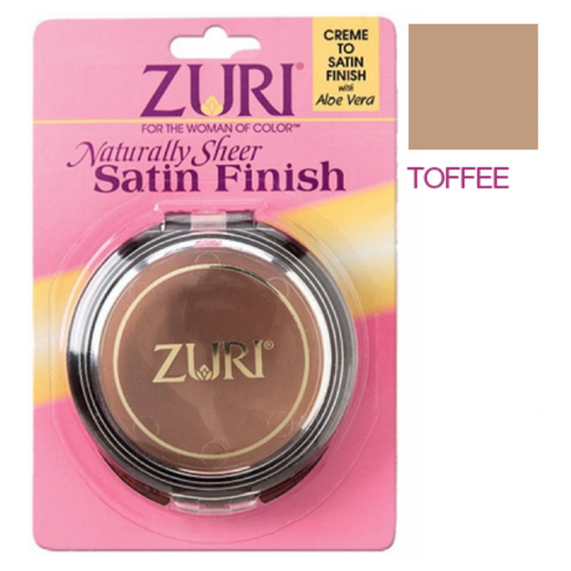 Zuri Satin Finish Pressed Powder, Toffee
