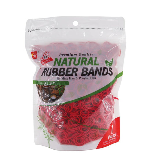 1 Pound Natural Rubber Bands Red