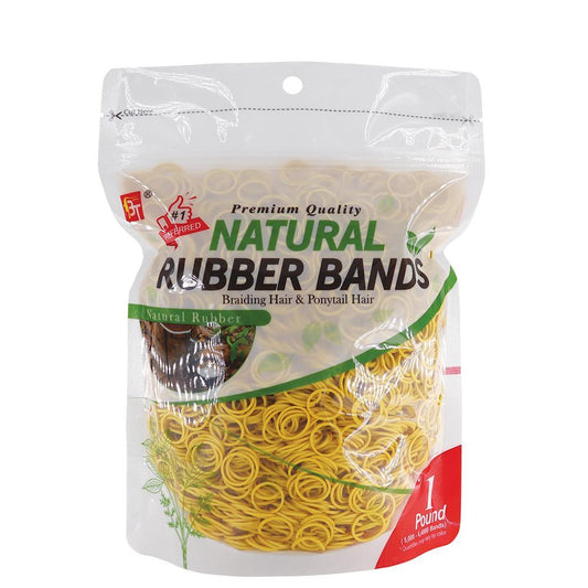 1 Pound Natural Rubber Bands Yellow