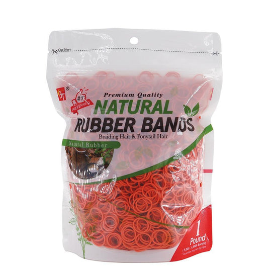 1 Pound Natural Rubber Bands Orange