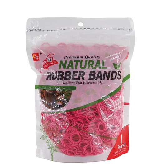 1 Pound Natural Rubber Bands Pink