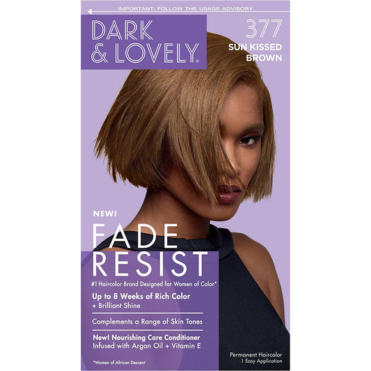 Dark And Lovely Fade Resist Hair Color, Sun Kissed Brown, 377