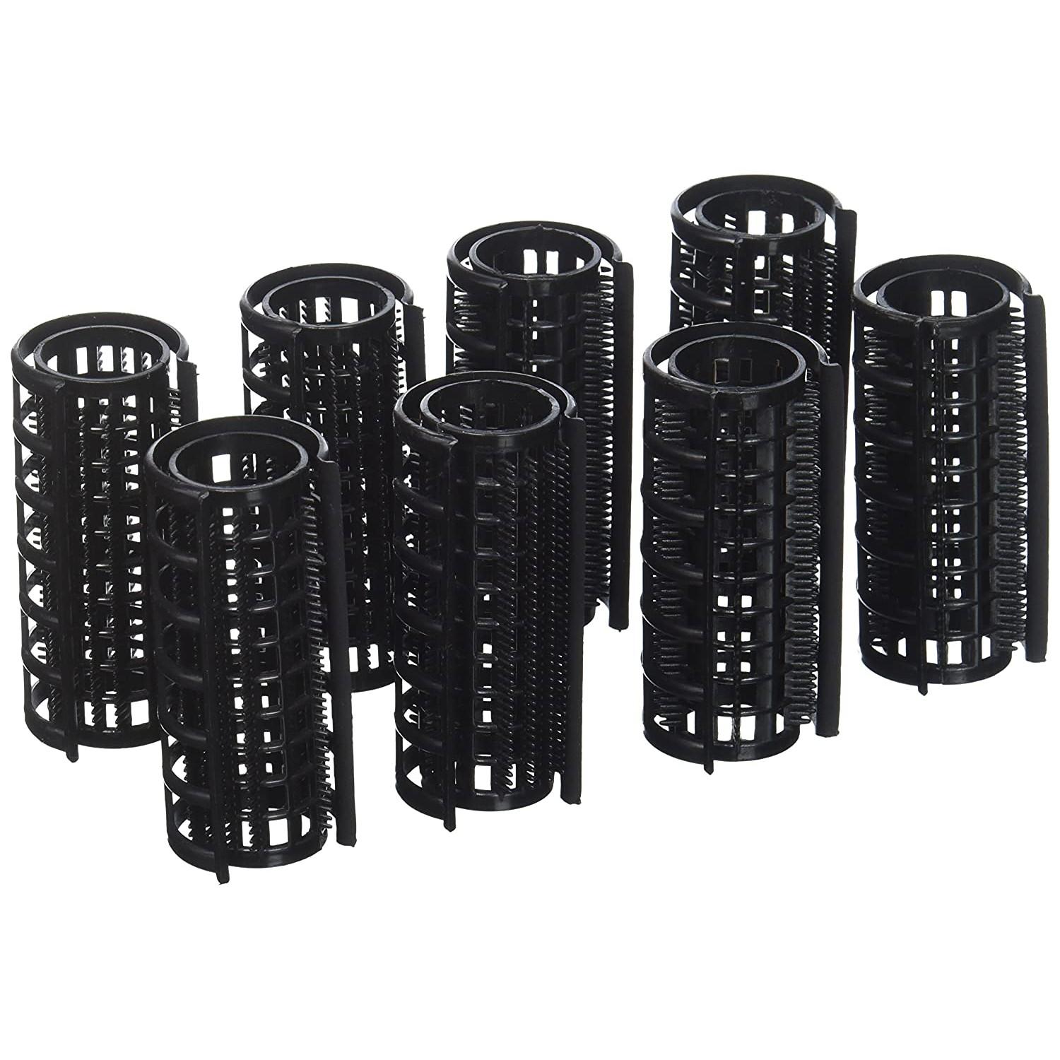 1 1/8"Annie Snap On Rollers X Large Black, 8/PK