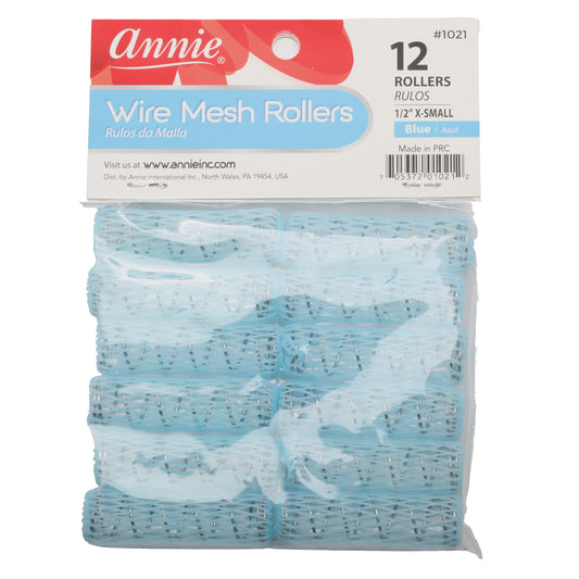 1/2" Annie Wire Mesh Hair Rollers, 12/PK