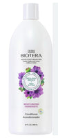 Biotera conditioner bottle with purple flowers on a white background