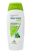 Aloe Vera conditioner bottle with green cap and label on a white background
