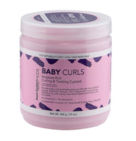 Pink jar of Aunt Jackie's Kids Baby Curls product on a white background