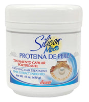 Silicon Mix Proteina de Perla hair treatment jar on a white background