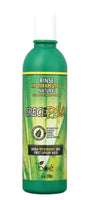 Green bottle of Crece Pelo hair care product on a white background