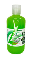 Green bottle of Jalea Reponen on a white background