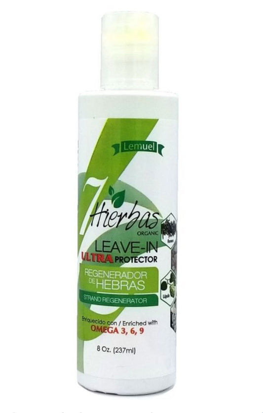 Lemuel Hierbas leave-in ultra protector bottle on a white background