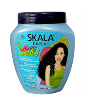 Skala Expert hair product jar with a woman's face on the label