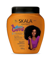 Skala Expert hair care product jar with a woman on the label