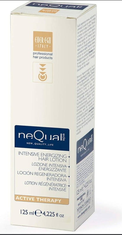 Nequal hair care product packaging on a white background