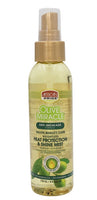 Olive Miracle hair mist bottle with gold cap on a white background