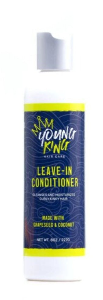 Young Mint leave-in conditioner bottle on a white background