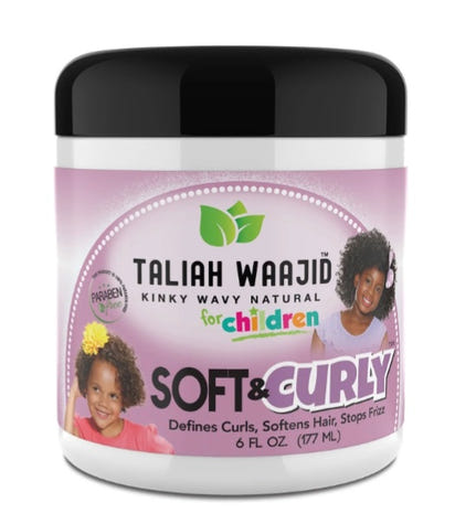 Taliah Waajid hair product jar for children on a white background