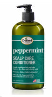 Difeel peppermint scalp care conditioner bottle on a white background
