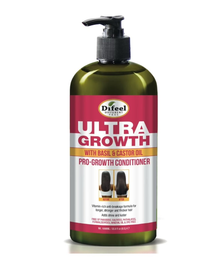 Bottle of Diesel Ultra Growth Pro-Growth Conditioner on a white background