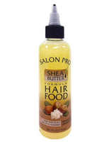 Bottle of Salon Pro Shea Butter Hair Food on a white background
